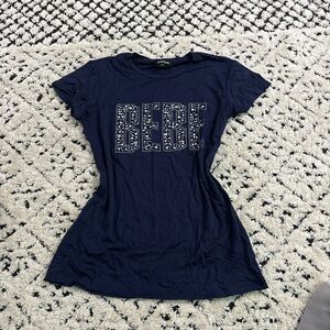 Y2K style bebe rhinestone baby tee